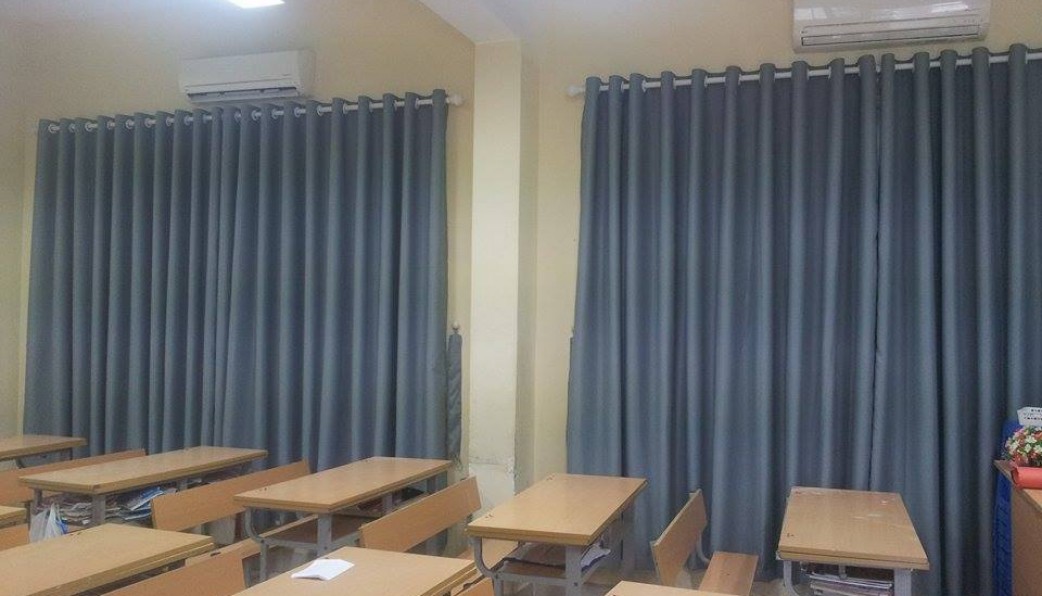Rèm vải cho lớp học